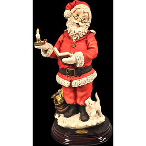 VGT 1997 Florence Giuseppe Armani SANTA'S LIST 0346C Porcelain Figurine, Italy